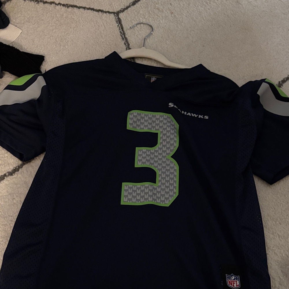 Youth Seattle Seahawks Navy Blue Jersey